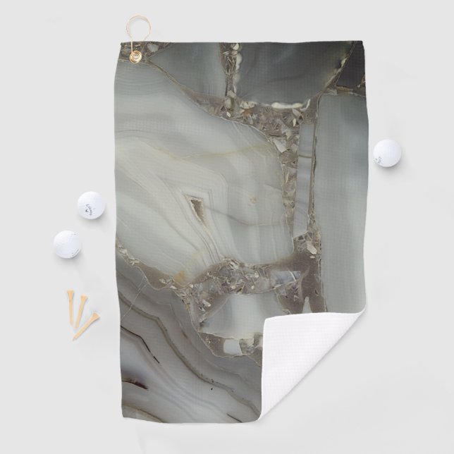 Toalla De Golf Mármol gris con vena de oro (In situ)