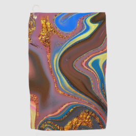 Toalla De Golf marrón abstracto de patrones