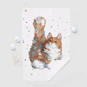 Toalla De Golf Mascota de gato kitsch