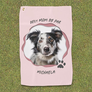Toalla De Golf Mascota fotográfico rosado moderno perro mejor mam