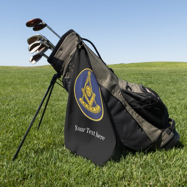 Toalla De Golf Masonería Masonry Masonic del antiguo Master Lodge (Verde)