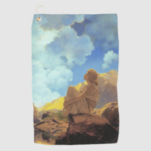 Toalla De Golf Maxfield Parrish Mañana 1922 Nube Azul Arte Fino