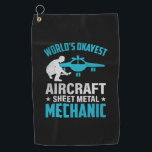 Toalla De Golf Mechanic World's Okayest Mechanic<br><div class="desc">Mechanic World's Okayest Mechanic</div>