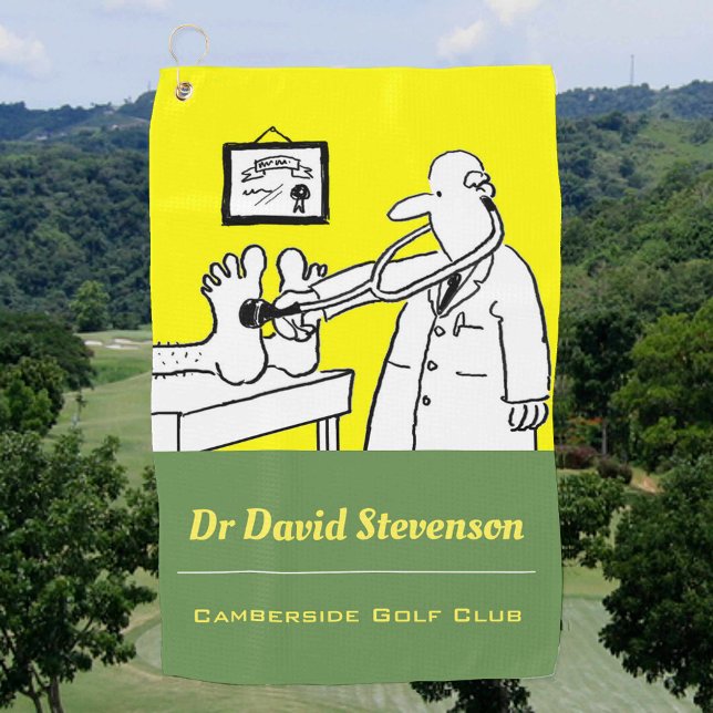 Toalla De Golf Médico con Stethoscope - Funny Medical Personaliza (Subido por el creador)