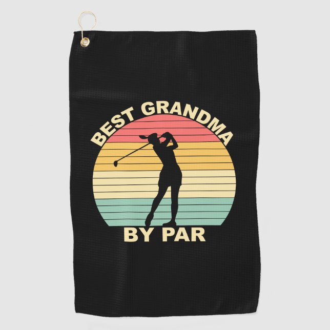 Toalla De Golf Mejor Abuela Por Par - Golf (Anverso)