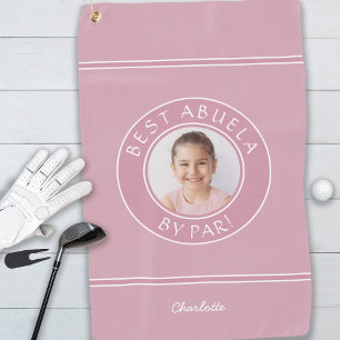Toalla De Golf Mejor Abuela Por Par Golfista Elegante Rosa Regalo
