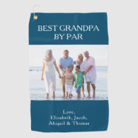 Mejor Abuelo De Par Fotografía Personalizada Toall