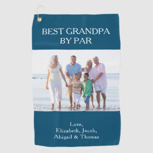 Toalla De Golf Mejor Abuelo De Par Fotografía Personalizada Toall