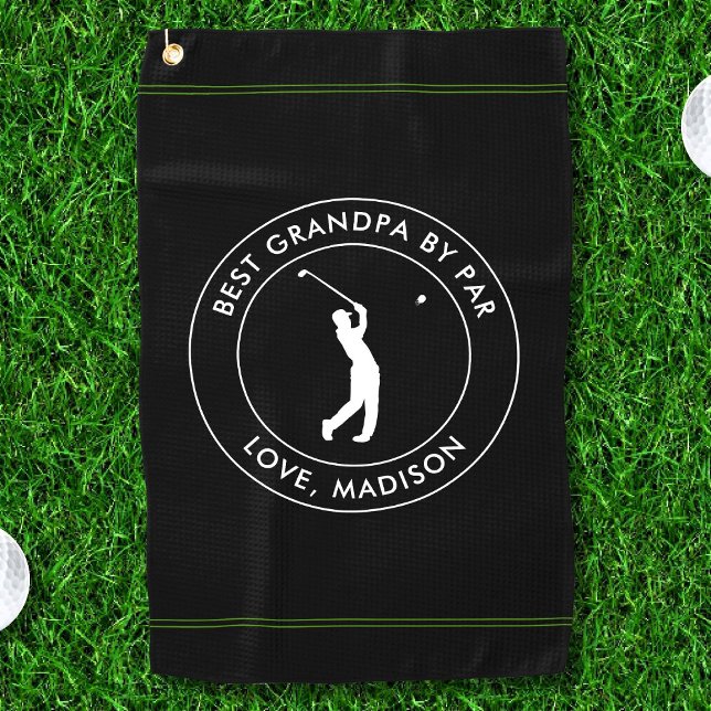 Toalla De Golf Mejor Abuelo De Par Personalizado Golfer Nombre Te (Subido por el creador)