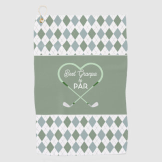 Toalla De Golf Mejor Abuelo Moderno Simple por Par Men