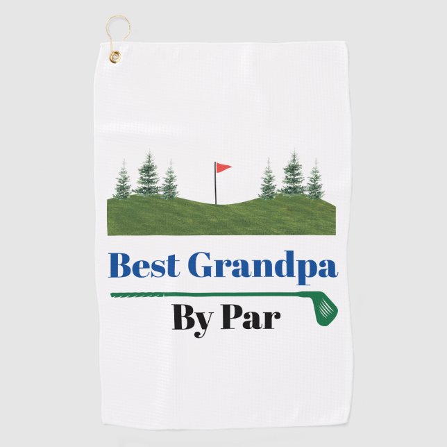 Toalla De Golf Mejor Abuelo por Par (Anverso)