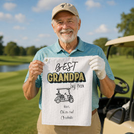 Toalla De Golf Mejor Abuelo Por Par Carrito de Golf
