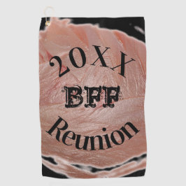 Toalla De Golf Mejor Amigo De La Reunión De Golf Girly Pastel Pin