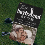 Toalla De Golf Mejor Amigo De Par Photo & Message<br><div class="desc">Sorprenda a su novio profesional del golf con un regalo especial que puede usar orgullosamente en el campo de golf! Agregue una imagen personalizado a este diseño desde el teléfono o el equipo y personalice el mensaje. El diseño también presenta el dulce y divertido dicho "¡Mejor novio de Par!"</div>