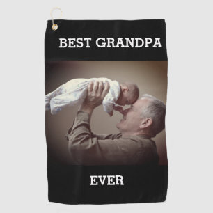 Toalla De Golf Mejor foto del abuelo jamás Personalizado crea la 