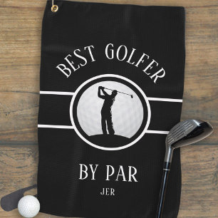 Toalla De Golf Mejor Golfista Por Par Golf Monograma Personalizad
