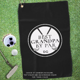 Toalla De Golf MEJOR GRANDPA POR PAR Monograma Clubs