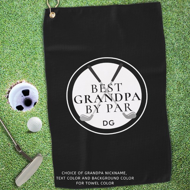 Toalla De Golf MEJOR GRANDPA POR PAR Monograma Clubs (Subido por el creador)