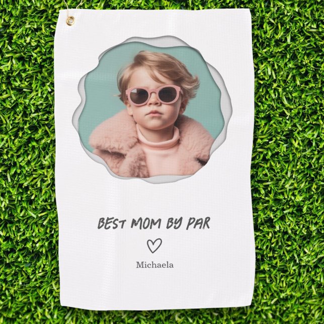 Toalla De Golf Mejor Mamá de Par Personalizado Foto Madre (Subido por el creador)