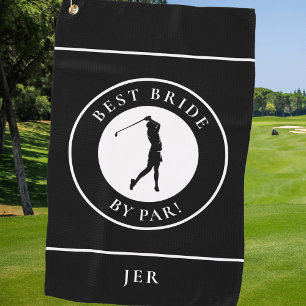 Toalla De Golf Mejor Novia Golfista Por Par Monograma Deportes Ne