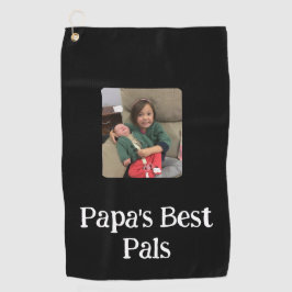 Toalla De Golf Mejor Pal(s) de papá - Negro