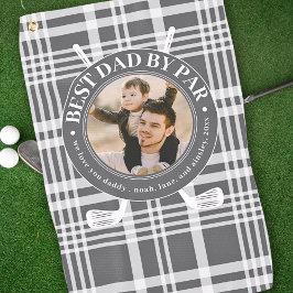 Toalla De Golf Mejor Papá De Par Buffalo Tocó Foto Del Día De Los