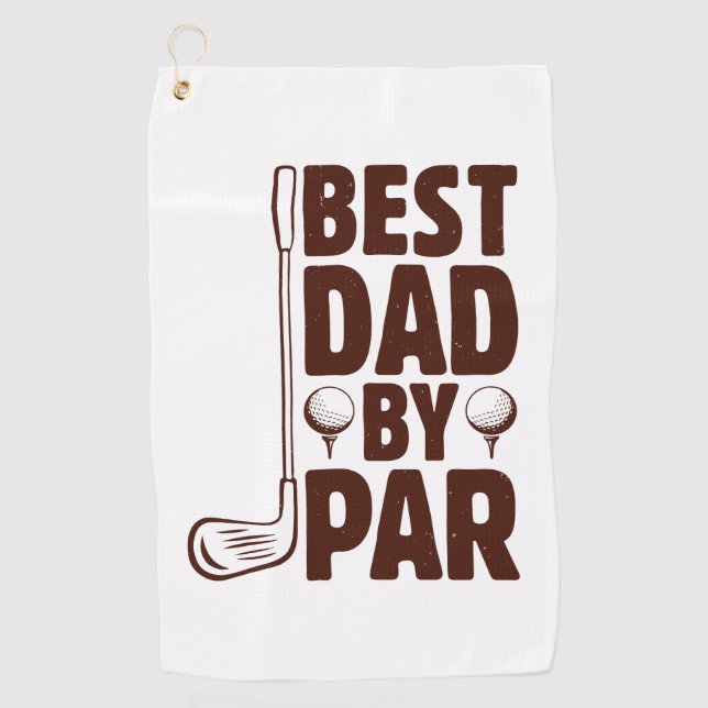 Toalla De Golf Mejor Papá De Par Golf Dad (Anverso)