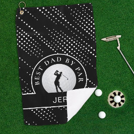 Toalla De Golf Mejor Papá De Par Personalizado Hombre Golfer Blan