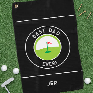 Toalla De Golf Mejor Papá del Mundo Golfista Divertido Moderno Ne