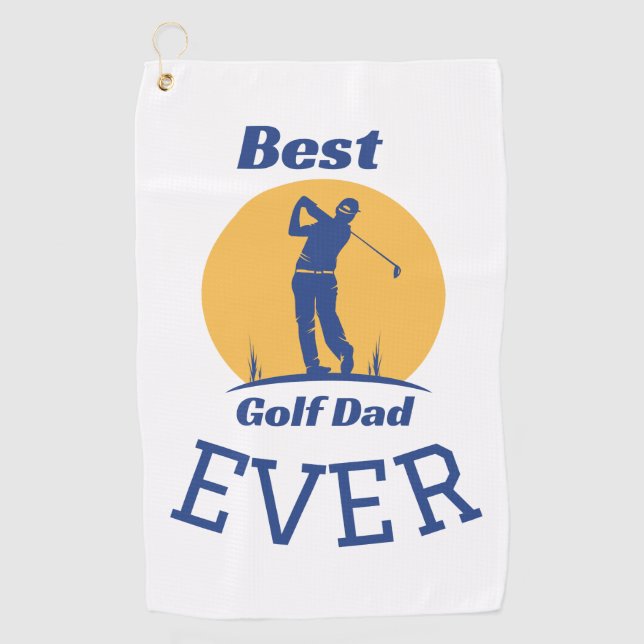 Toalla De Golf Mejor Papá Golf (Anverso)