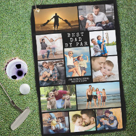 Toalla De Golf MEJOR PAPÁ Moderno POR Collage de fotos PAR Person