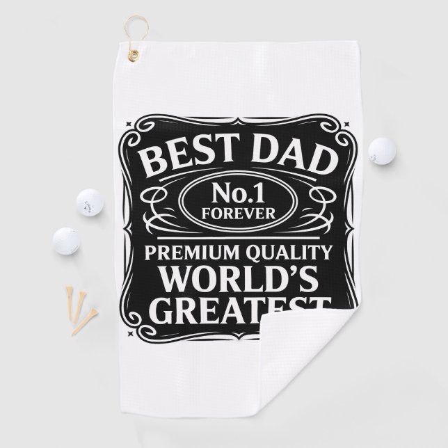 Toalla De Golf Mejor Papá Nunca (In situ)