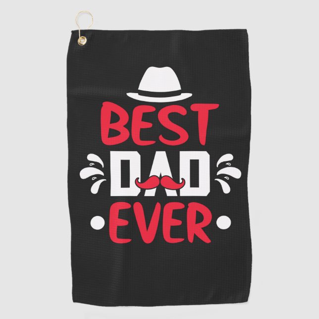 Toalla De Golf Mejor Papá Nunca (Anverso)