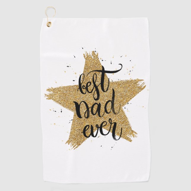 Toalla De Golf Mejor Papá Nunca (Anverso)