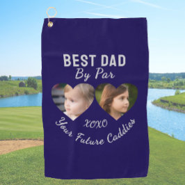Toalla De Golf Mejor Papá Personalizado Por El Collage de fotos D