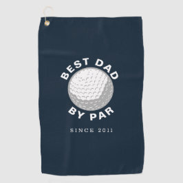 Toalla De Golf Mejor Papá Por Año Personalizado Del Día Del Par P
