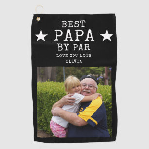 Toalla De Golf Mejor Papa por el regalo personalizado de foto del