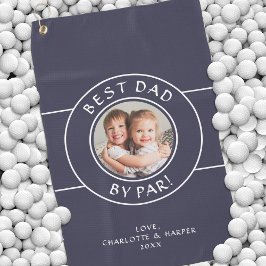 Toalla De Golf Mejor Papá Por Golfista Foto Regalo Divertido Azul