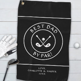 Toalla De Golf Mejor Papá Por Par Divertido Personalizado Blanco 