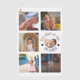 Toalla De Golf MEJOR papá POR PAR Foto Día del padre personalizad