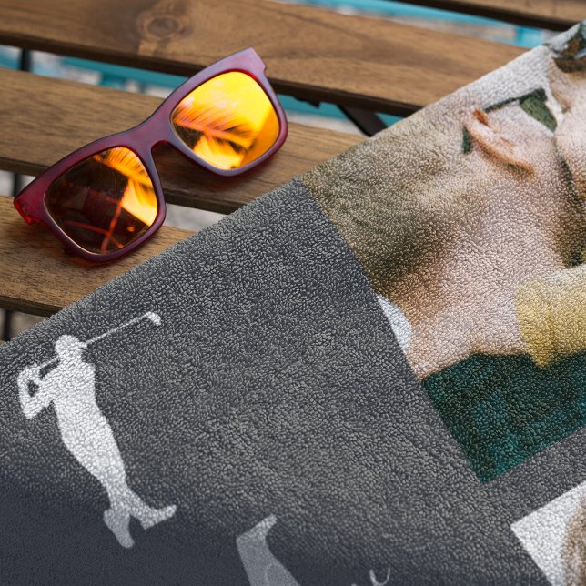 Toalla De Golf Mejor Papá Por Par | Foto personalizada 3 (Subido por el creador)