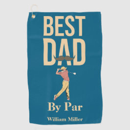 Toalla De Golf Mejor Papá Por Par Golf Swing Mustache Funny