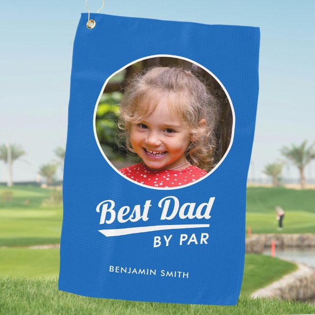 Toalla De Golf Mejor papá por Par Personalizado Kid's Photo Name  (Subido por el creador)