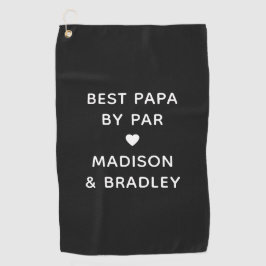 Toalla De Golf Mejor Papá Por Par Personalizado Nombre