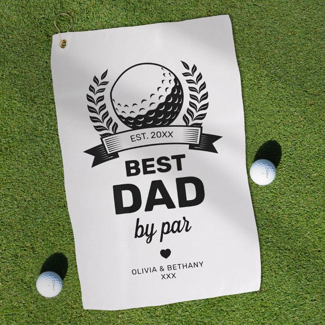 Toalla De Golf Mejor Papá Simple Por El Día Del Par Padre (Subido por el creador)
