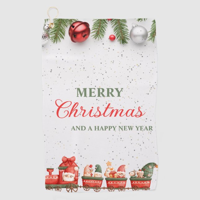 Toalla De Golf Mejor Personalizado del Día de los Navidades Moder (Anverso)