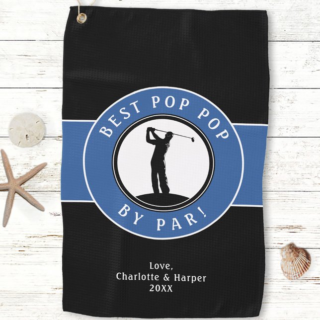 Toalla De Golf Mejor Pop De Par Elegant Personalizado Deportivo G (Best Pop Pop By Par Elegant Sports Custom Golfer Golf Towel)