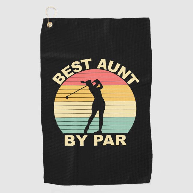 Toalla De Golf Mejor Tía Por Par - Golf (Anverso)
