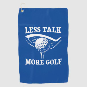 Toalla De Golf Menos hablar más de golf