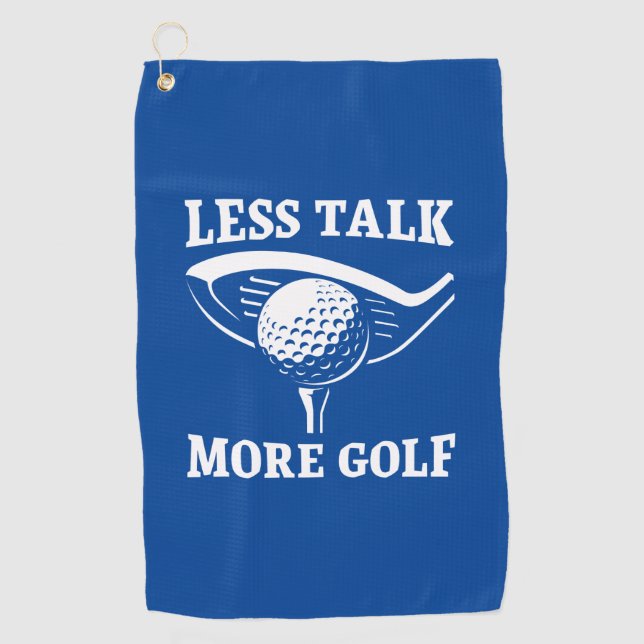 Toalla De Golf Menos hablar más de golf (Anverso)